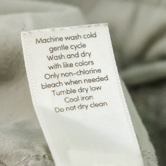 Athleta Size 4 Gray Bali Linen Drawstring Pull On Waist Tapered Leg Cuffed Pants - Picture 5 of 6